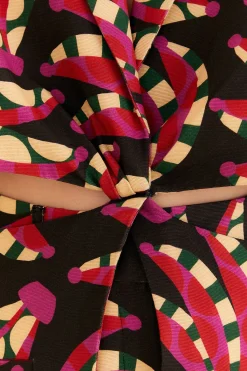  BLACK BANANA DOTS CUT OUT BLAZER