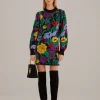  BLACK BUCOLIC GARDEN SWEATER DRESS
