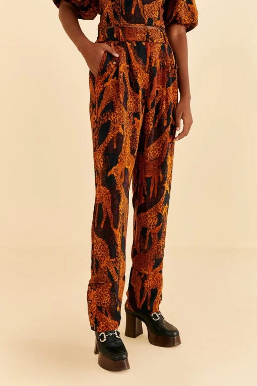  BLACK GIRAFFES PANTS