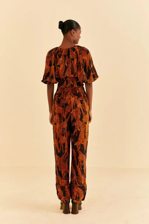  BLACK GIRAFFES PANTS