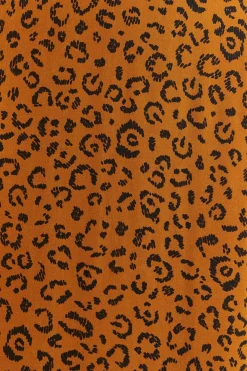 BLACK LEOPARDS TEXTURE MIDI SKIRT