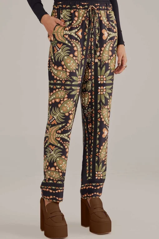  BLACK MARTINA SCARF PANTS