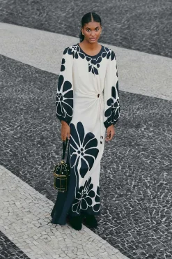  BLACK PALERMO CUT OUT  LENZING™ ECOVERO™ VISCOSE MAXI DRESS