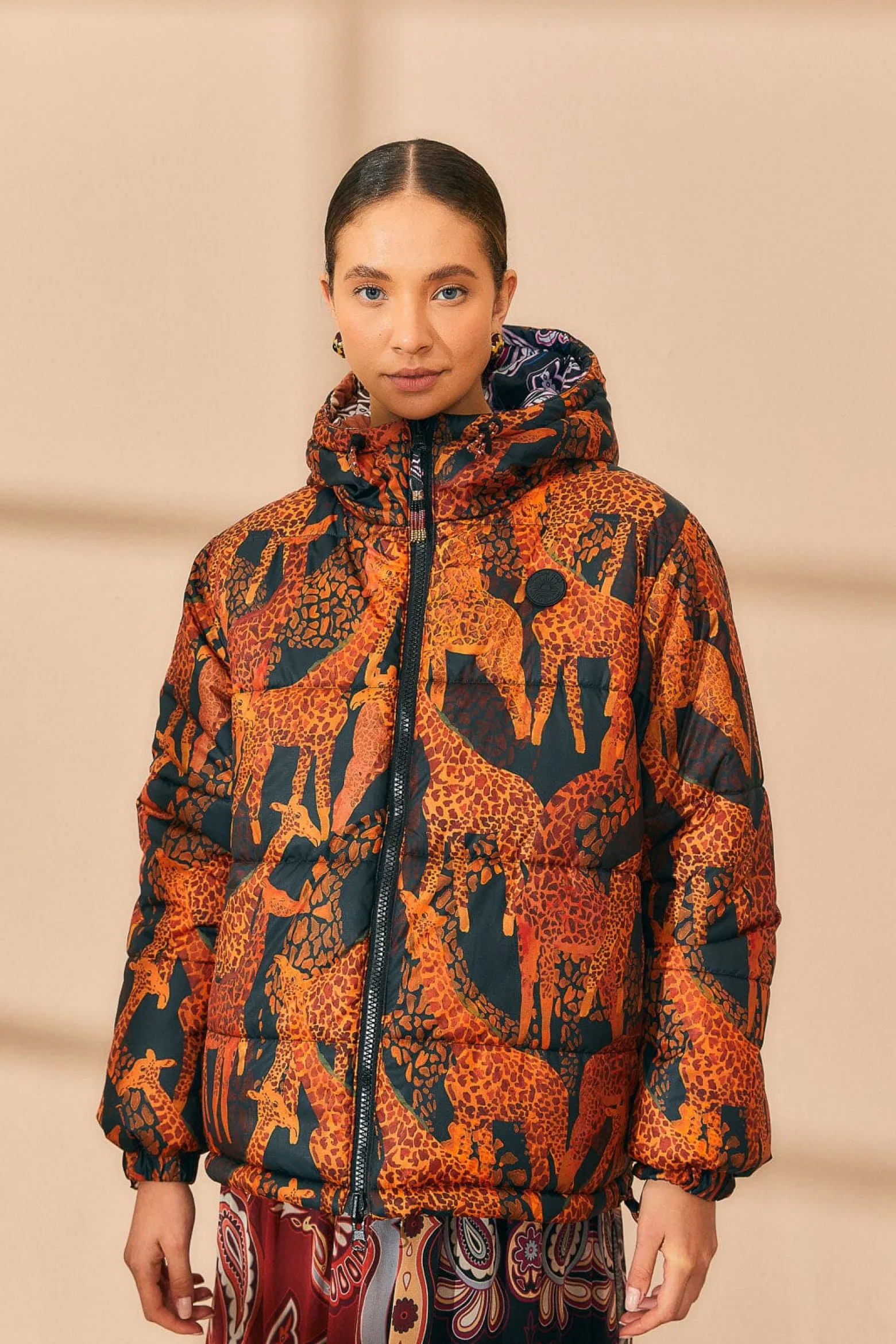 BLACK SWEET MERMAIDS REVERSIBLE PUFFER JACKET