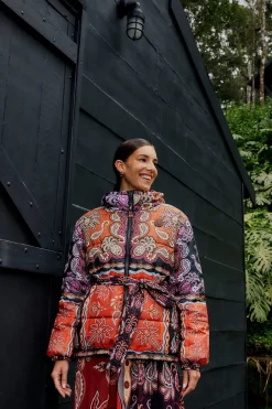 BLACK SWEET MERMAIDS REVERSIBLE PUFFER JACKET