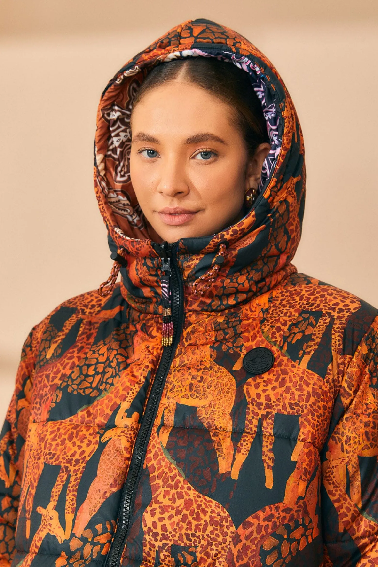 BLACK SWEET MERMAIDS REVERSIBLE PUFFER JACKET