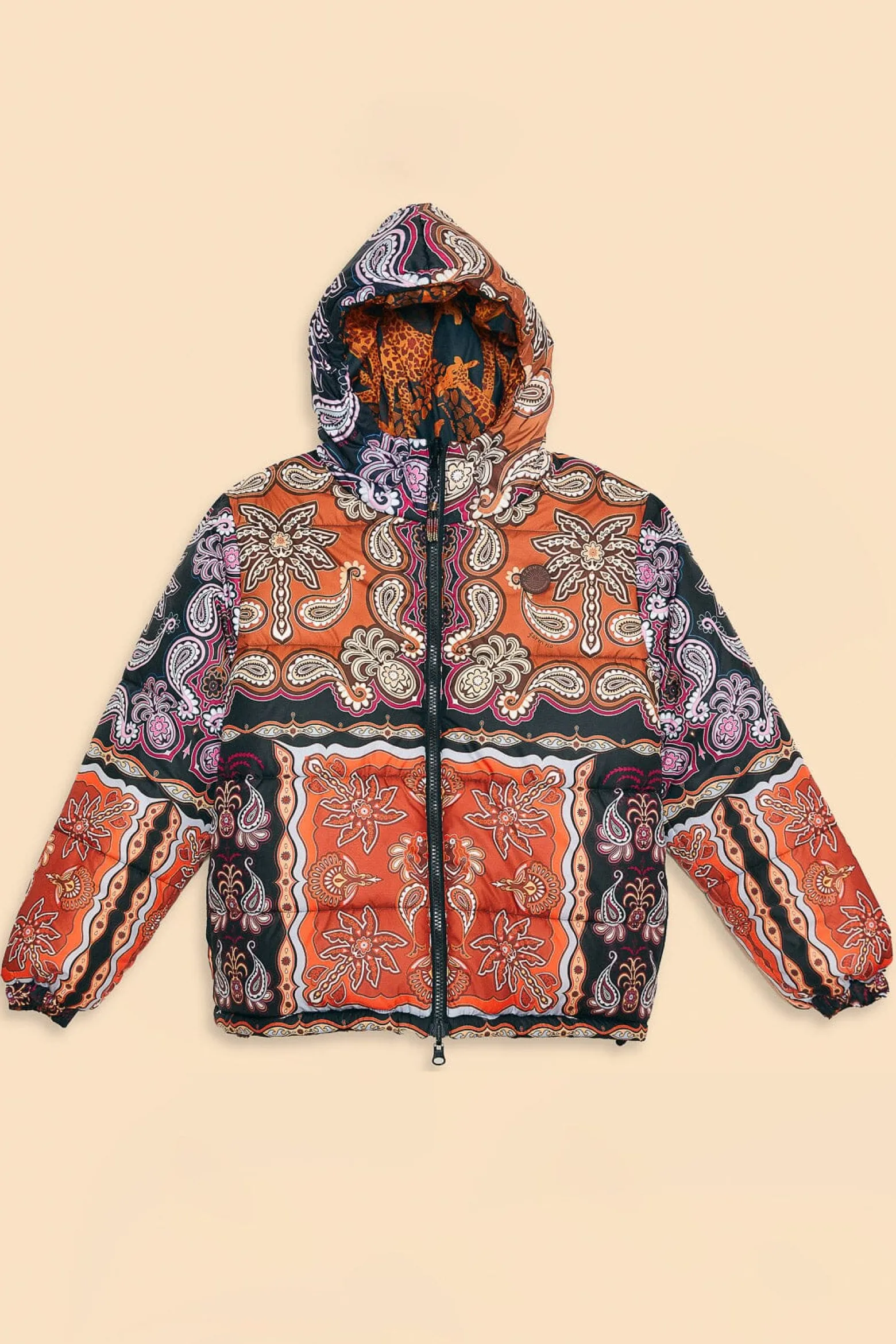 BLACK SWEET MERMAIDS REVERSIBLE PUFFER JACKET