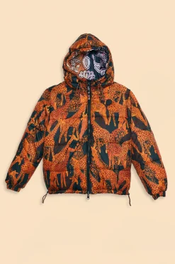 BLACK SWEET MERMAIDS REVERSIBLE PUFFER JACKET