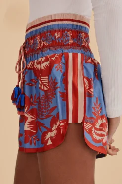  BLUE LACE GARDEN NYLON SHORTS