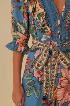 BLUE WONDERFUL BOUQUET LENZING™ ECOVERO™ EUROFLAX™ JUMPSUIT