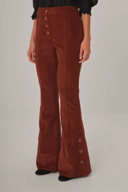  BROWN FLARE PANTS