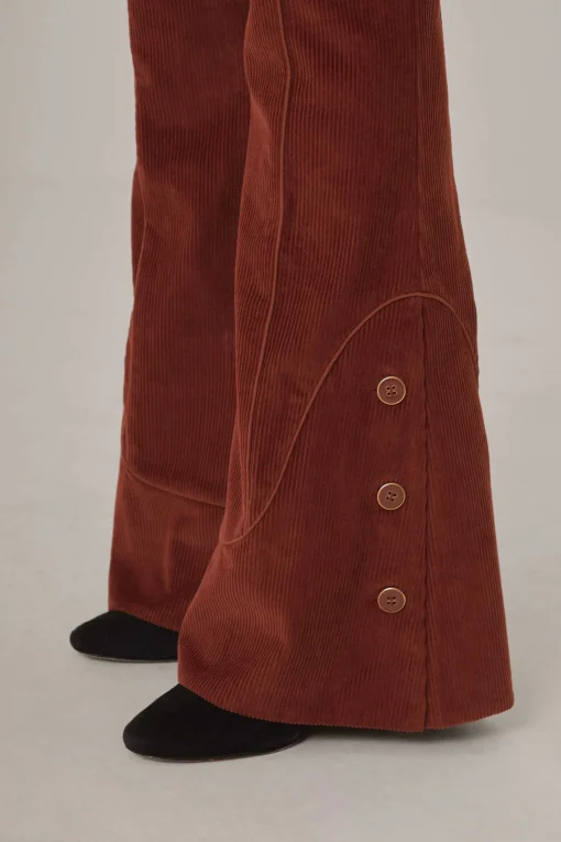  BROWN FLARE PANTS