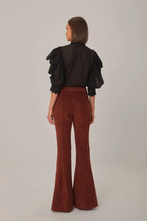  BROWN FLARE PANTS