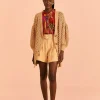  DARK SAND HANDMADE DOTS CARDIGAN