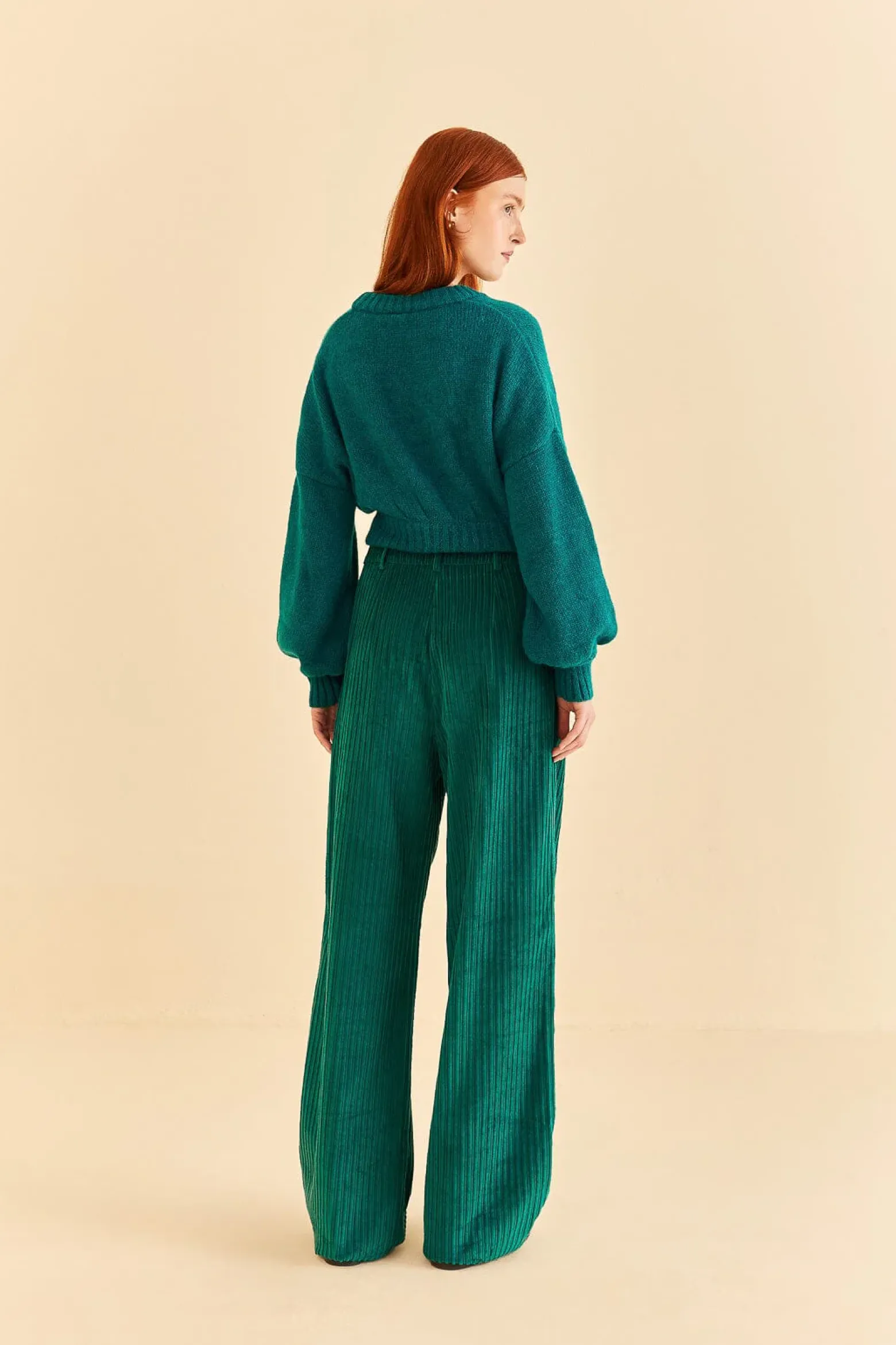 EMERALD CORDUROY PANTS