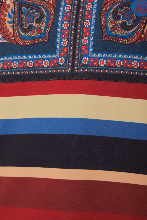  ENERGY SCARF MIXED PRINT SWEATSHIRT