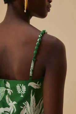  FOREST SOUL MIX MIDI DRESS