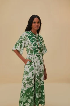  FOREST SOUL SHORT SLEEVE MIDI DRESS