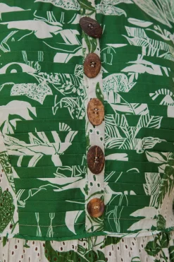 FOREST SOUL SHORT SLEEVE MIDI DRESS