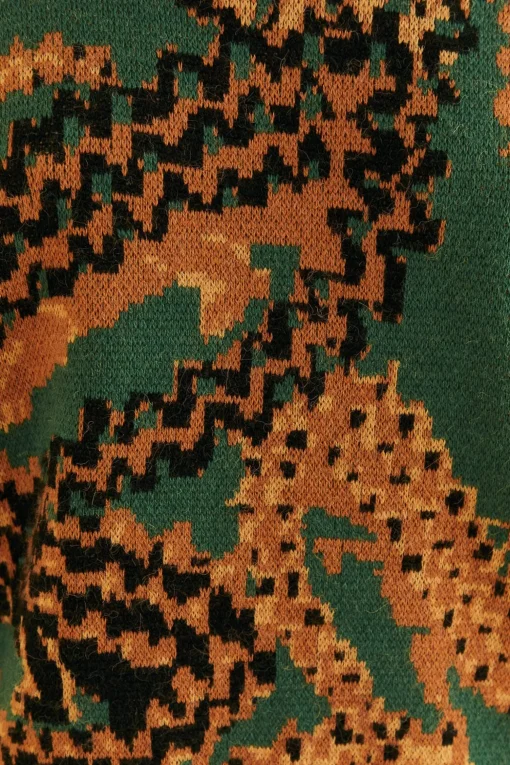  GREEN CROCO KNIT SWEATER