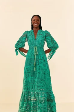  GREEN MORADA BOA GUIPURE DRESS