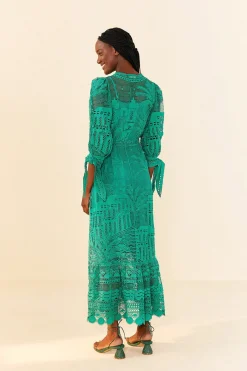  GREEN MORADA BOA GUIPURE DRESS