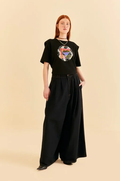  I LOVE RIO SHOULDER PADS ORGANIC COTTON T-SHIRT