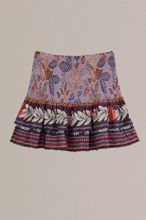  LAVENDER WILD NIGHT MINI SKIRT