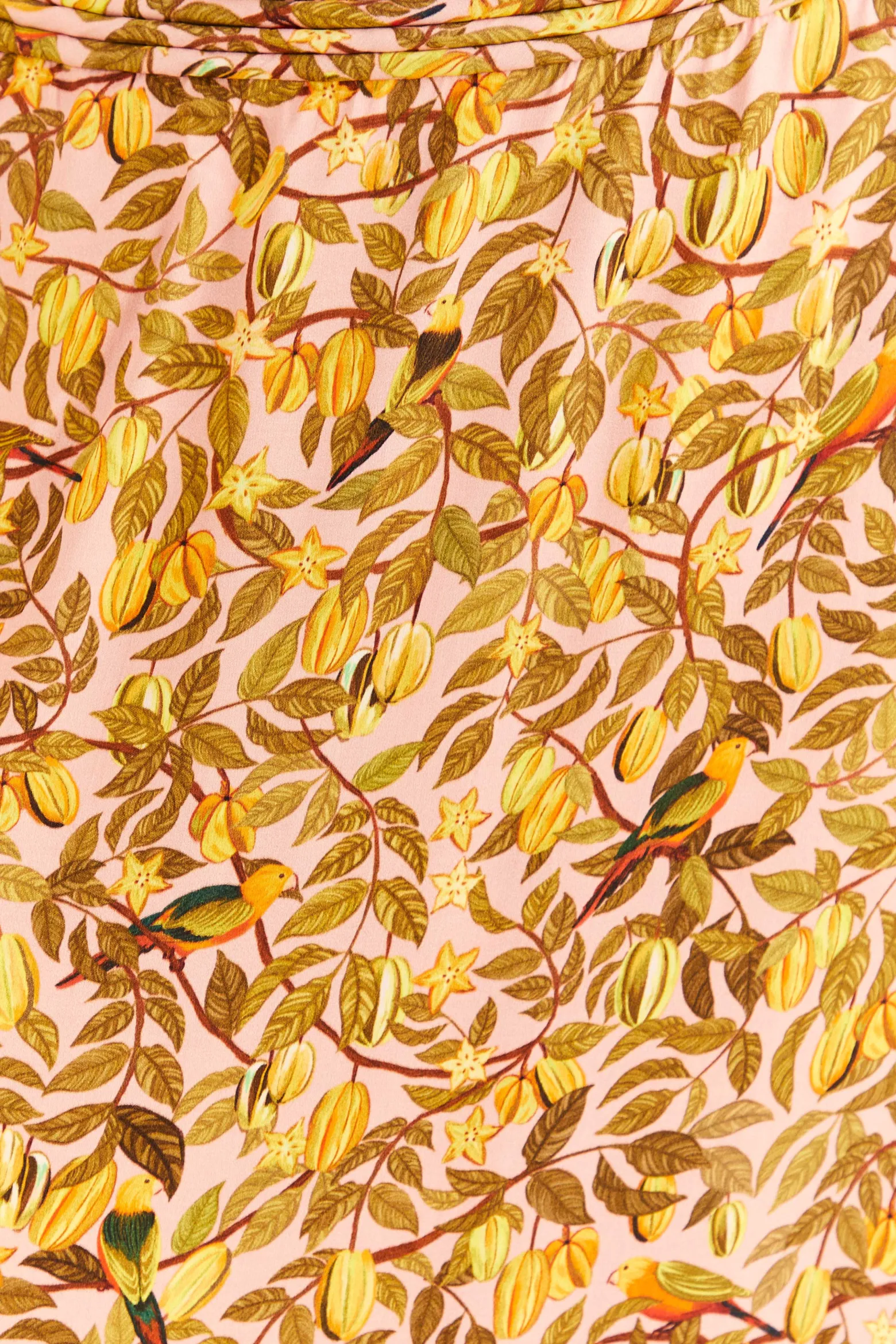 LIGHT PINK STAR FRUIT MIDI SKIRT