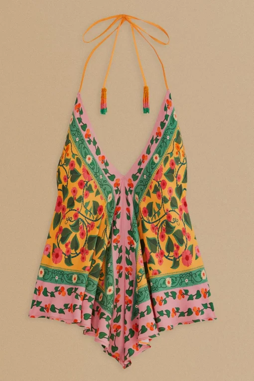  LIGHT YELLOW HEART IVY BLOUSE