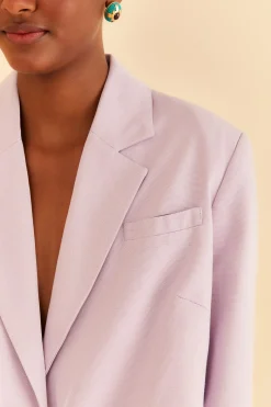  LILAC CUT OUT BLAZER