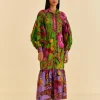  MAXI FLOWERS ORGANIC COTTON MAXI DRESS