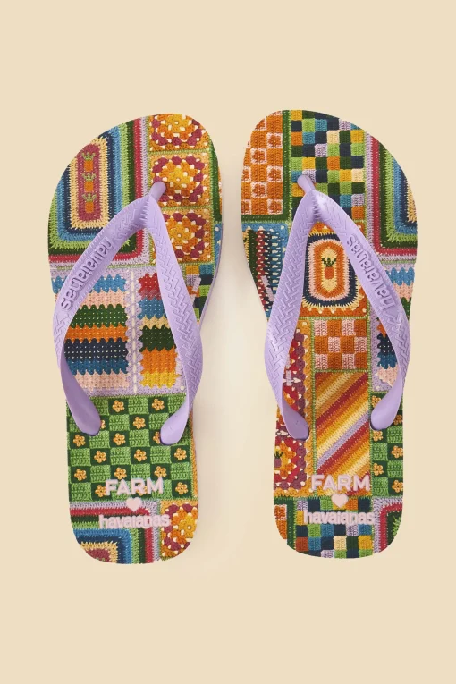  MIXED CROCHET HAVAIANAS SANDALS