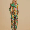  MULTICOLOR BANANA FOLIAGE PANTS
