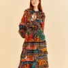  MULTICOLOR FALL MIX MAXI DRESS