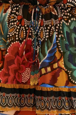  MULTICOLOR FALL MIX MAXI DRESS