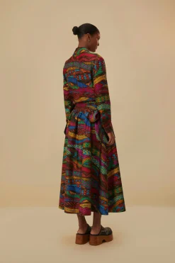  MULTICOLOR MIRAGE MIDI SKIRT