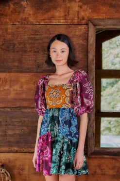  MULTICOLOR SWEET MERMAIDS SHORT SLEEVE MINI DRESS