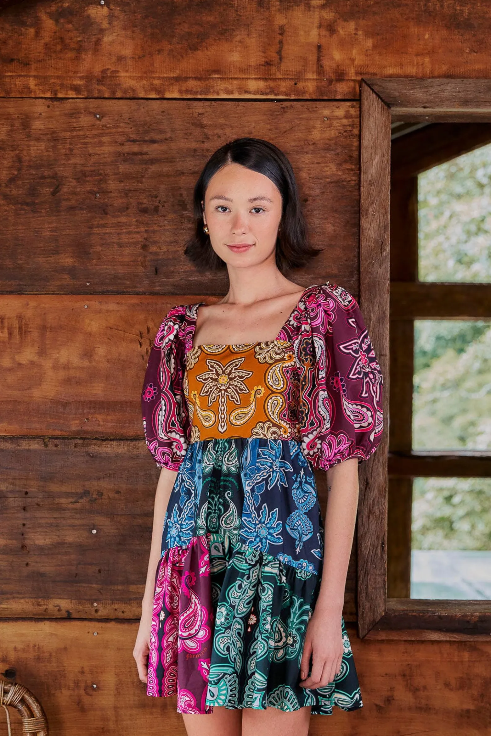 MULTICOLOR SWEET MERMAIDS SHORT SLEEVE MINI DRESS