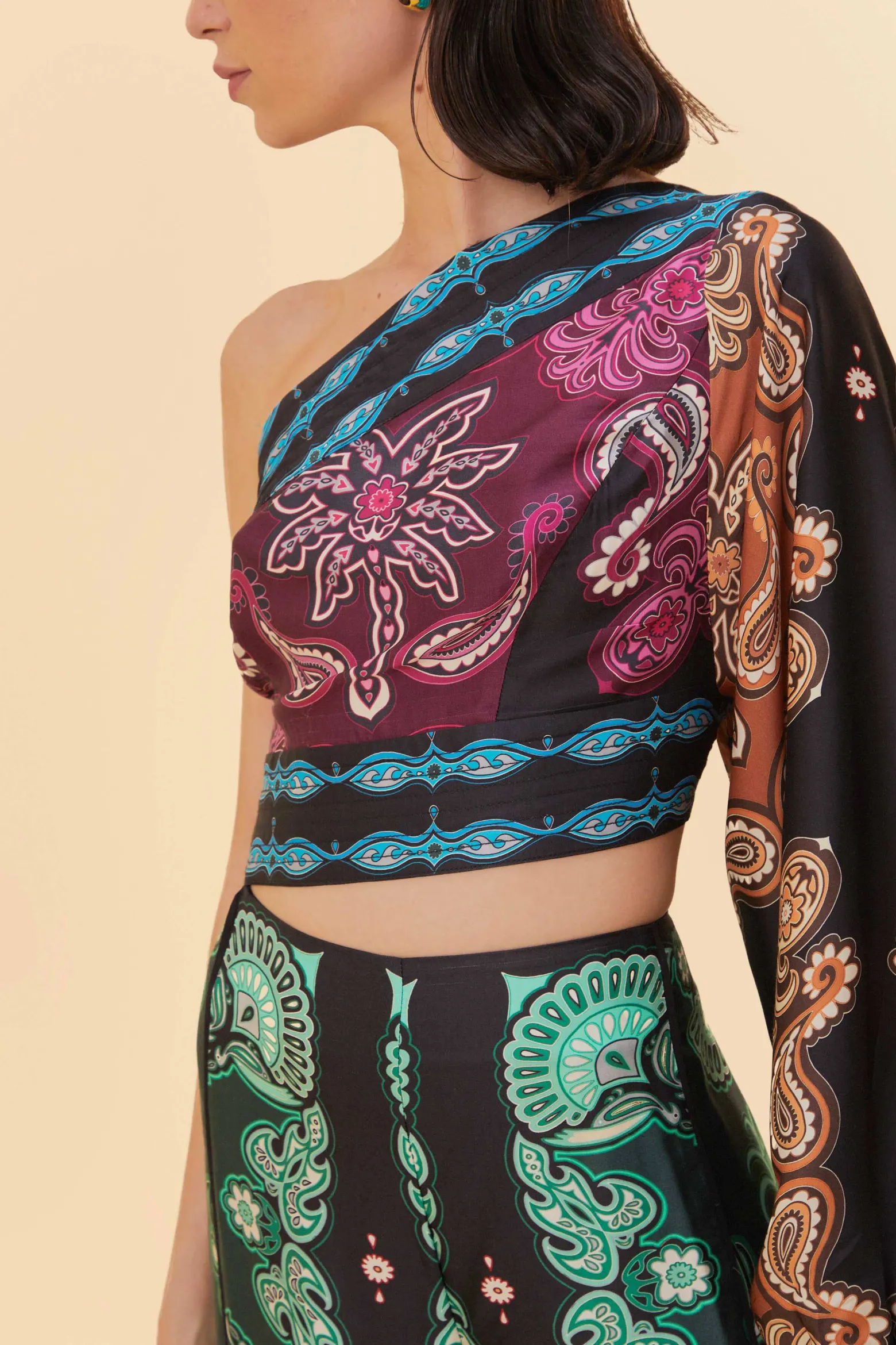 MULTICOLOR SWEET MERMAIDS ASYMMETRIC JUMPSUIT