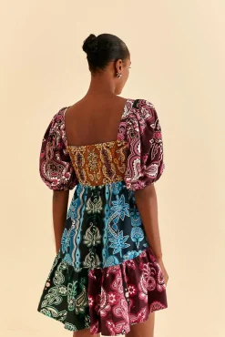 MULTICOLOR SWEET MERMAIDS SHORT SLEEVE MINI DRESS