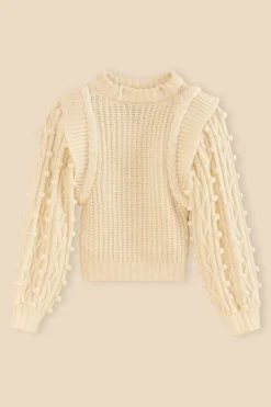  OFF-WHITE BRAIDED SWEATER