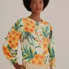  OFF-WHITE PINEAPPLE BLOOM KNIT CARDIGAN