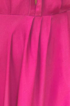  PINK LONG SLEEVE MAXI DRESS