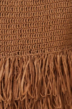  RAFFIA CUT-OUT MIDI DRESS