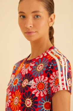  RED ADIDAS FARM DRESS