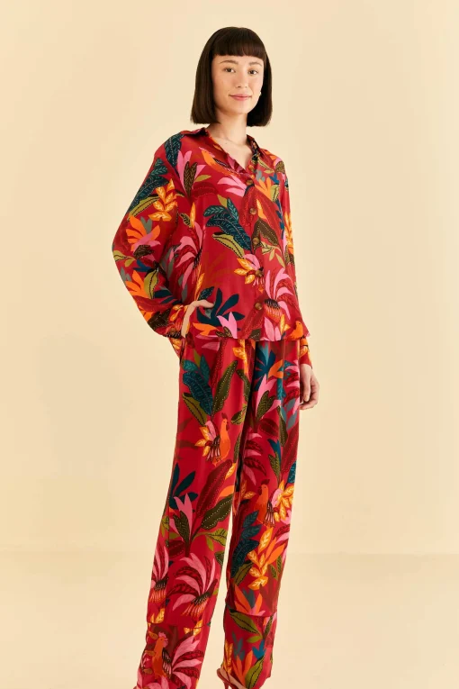  RED ROOSTER LEAVES PANTS