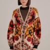  SAND WINTER TAPESTRY KNIT CARDIGAN