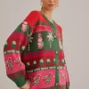  TROPICAL CHRISTMAS AINIKA CARDIGAN