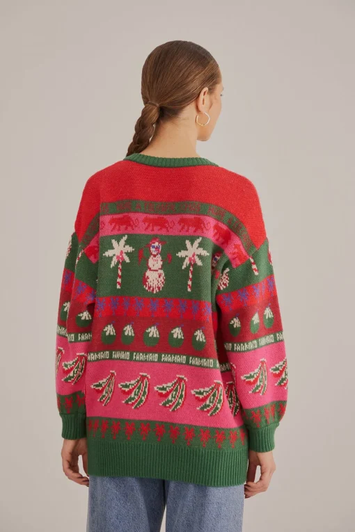  TROPICAL CHRISTMAS AINIKA CARDIGAN